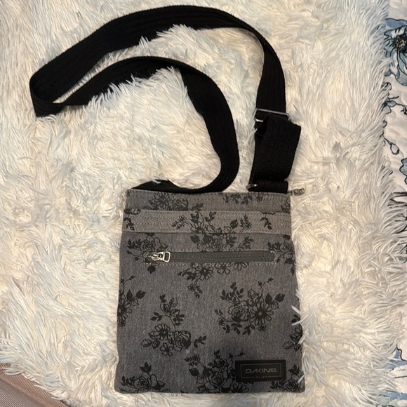 Dakine Handbags - Dakine Black and Gray Floral Crossbody Bag